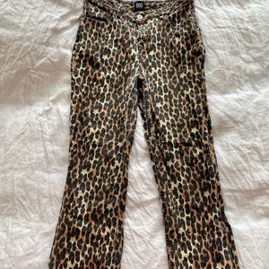 Urban Outfitters Leopard Kick Flare pants